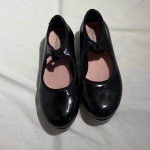 Eurotard Europhonics Black Patent Mary Jane  Tap Shoes Sz 1